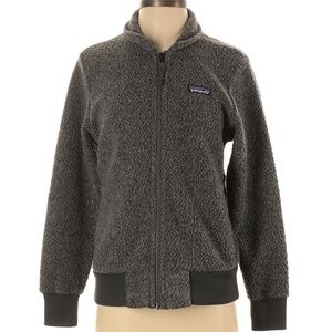 Patagonia wool blend full zip fleece jacket- gray- SIZE SMALL
